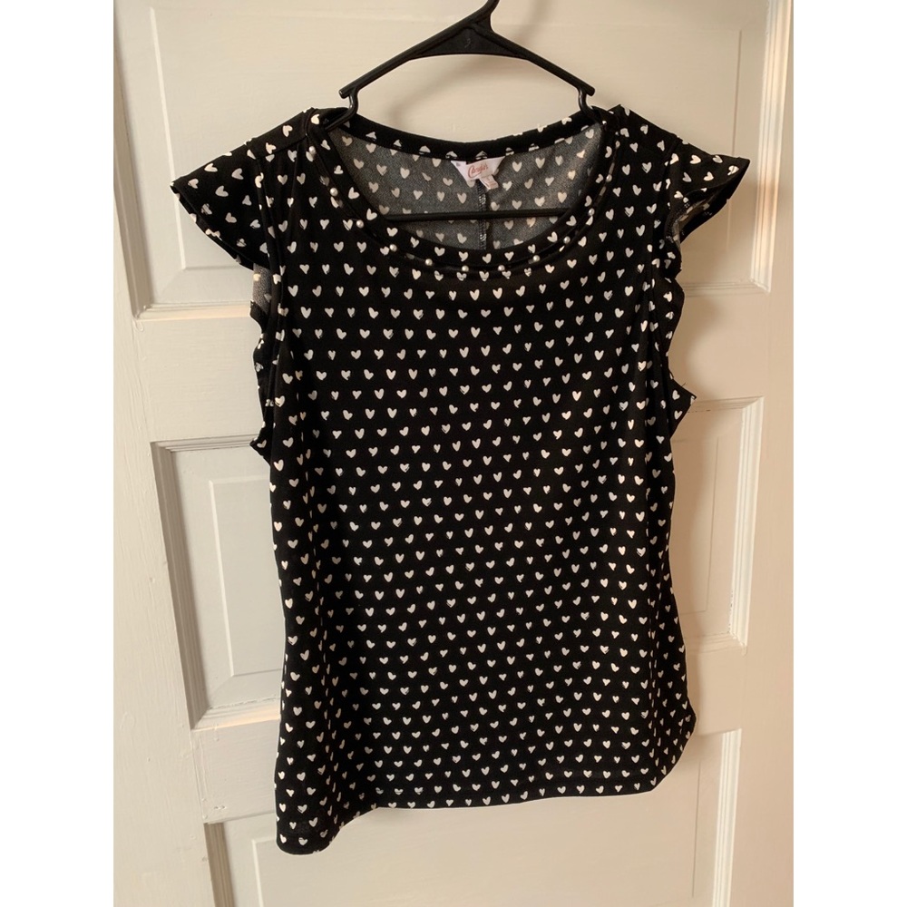 Candies Heart Short Sleeve Blouse